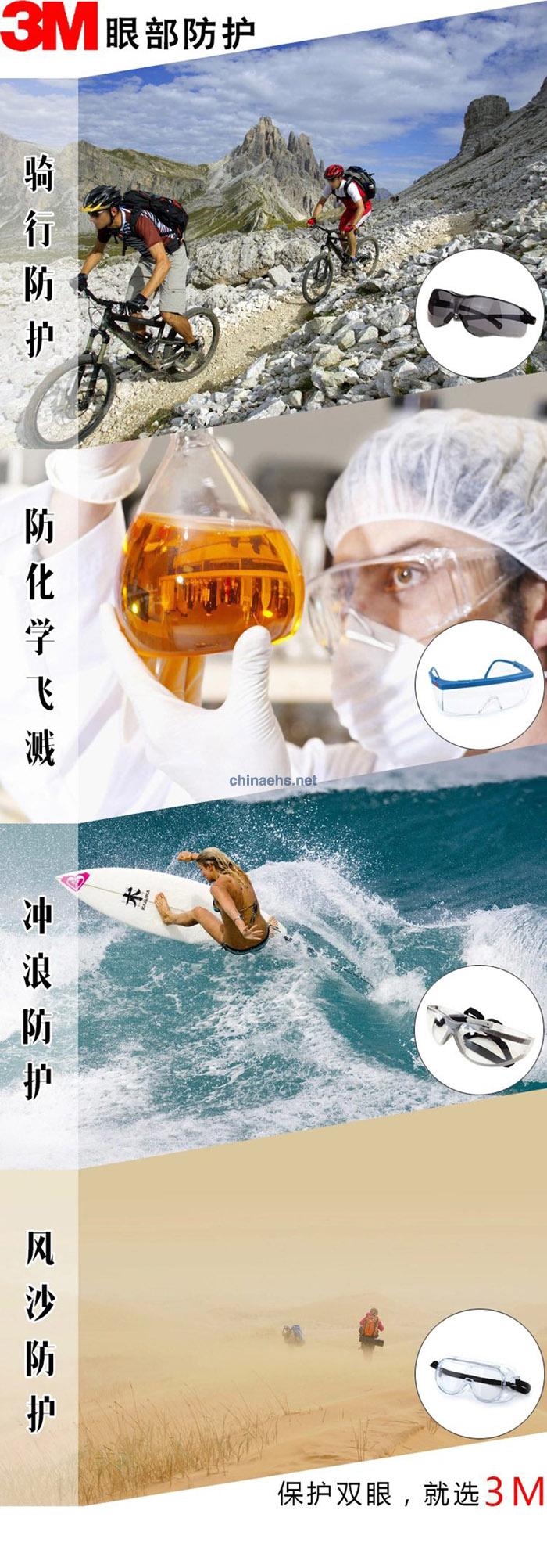 3M 16618 防塵防霧密封護(hù)目鏡（無(wú)色鏡片，DX防霧防花擦涂層）