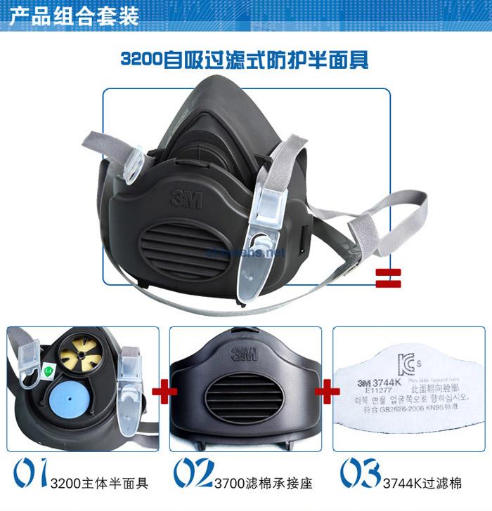 3M 3744K 顆粒物/有機蒸氣異味濾棉